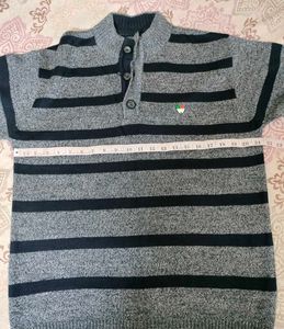 Black Grey Stripped Sweater