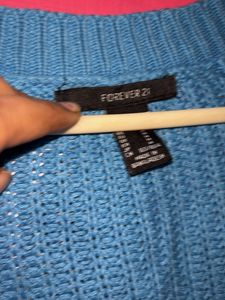 Forever 21 Blue Knit  cardiagn