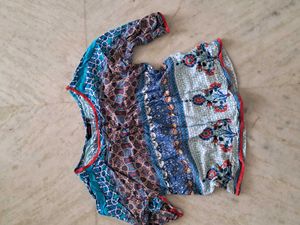 Boho Print Tunic Top