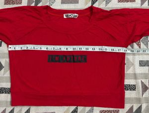 Red  Crop top😍