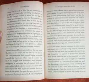 Dear Stranger, I Know How You Feel Book❤️