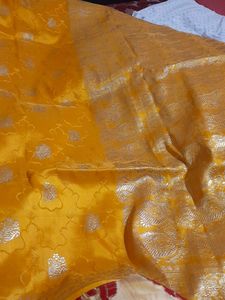 Yellow Silk Saree