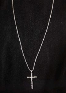 Silver Cross Pendant Necklace