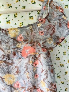 Floral Ruffle Midi Dress