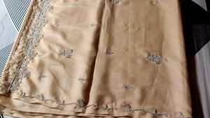 Jardogi Work Shimmer Saree