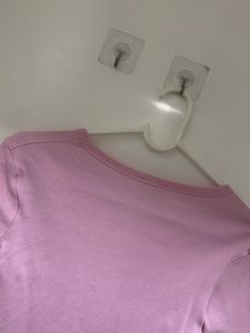 Cute pink crop top