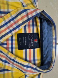 Yellow Vivaldi Plaid Long Sleeve Shirt