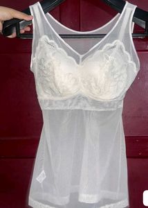 Lace Trim Padded Slip