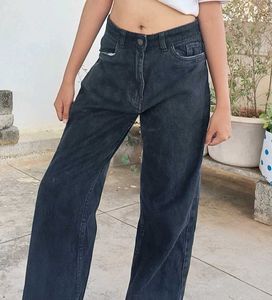 Zara Charcoal Grey Wide Leg Denim