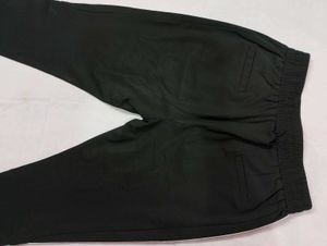 Side Lines Design Black Trousers