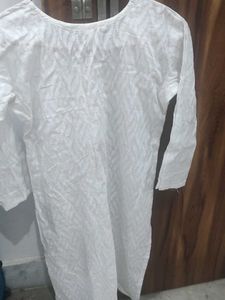 White Cotton Kurta