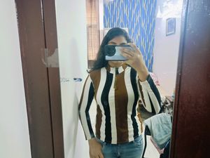 Dark Multi Colour Top