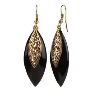 Black & Gold Drop Necklace