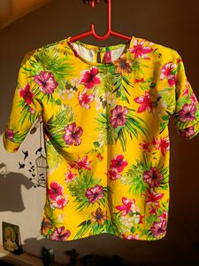 Yellow Floral Top