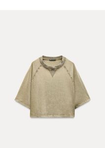 Olive Green Boxy T-Shirt