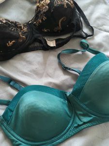 3 Pre-Worn Fancy Wired Bras