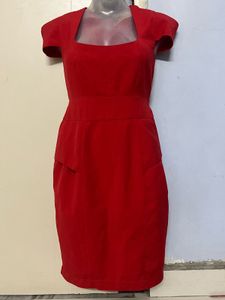 Pintrest Chic Red Sheath Dress