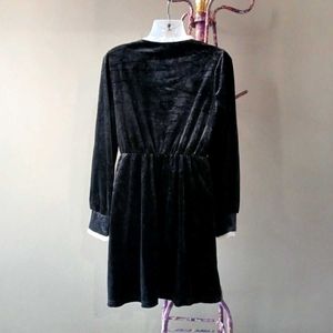 Black Velvet Mini Dress