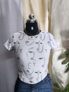 Forever 21 Fitted Ribbed Tshirt