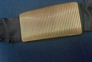 Gold Panel High Waist Belt
