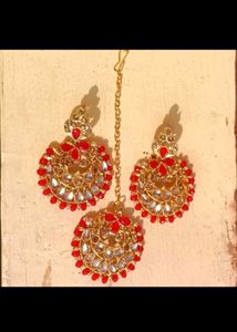 Red &amp; Gold Jewelry Set