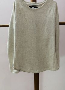 Neutral Waffle Knit Long Sleeve