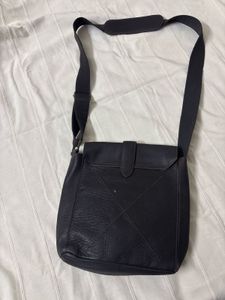 Calvin Klein Leather Messenger Bag