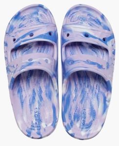 Crocs Baya Marbled Clog Slides