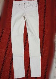 White Straight Leg Jeans