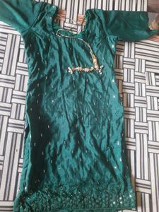 r suit and salwar with red colo