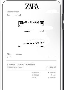 Zara High Rise Cargo Pants