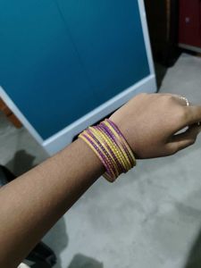 Bangles - Purple &amp; Gold