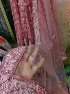 Very Beautiful 😍 Peach Colour Gown With Cancan