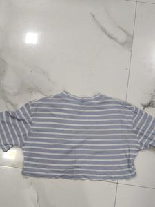 Striped Cropped T-Shirt