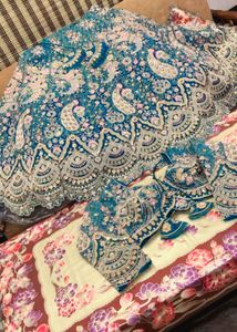 Elegant Teal Lehenga Choli Set