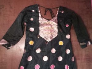 Embroidered Black Kurti