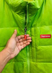 🇺🇸 Supreme Imported Puffer Vest - Bright Green