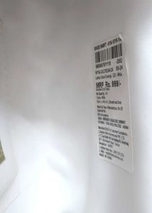 Code by Lifestyle White Shimmer Clutch