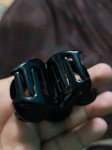 Black Flower Hair Clip