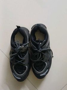 Black &amp; Grey Chunky Sneakers