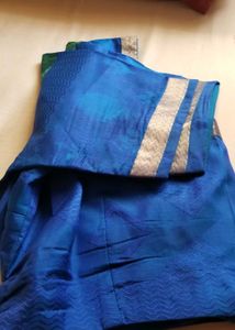 Blue Pure Silk Blouse