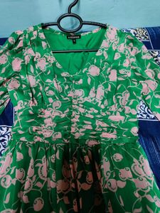 Floral Green Maxi Dress