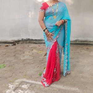 Heavy Worked Saree