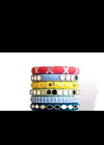 Mirror Work Pastel Bangles 🌈