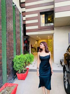 Sleek Black Slip Dress