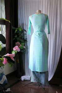 Elegant Blue &amp; Green Maxi