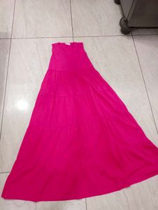 Pink Tiered Maxi Dress