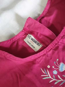 Girls Cute Pink Dress From LC Waikiki