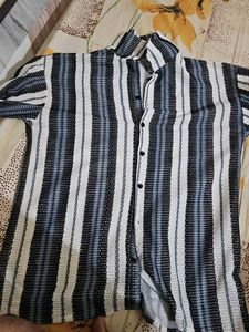 Striped Button-Down Shirt