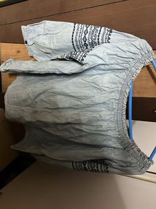 Embroidered Off-Shoulder Top